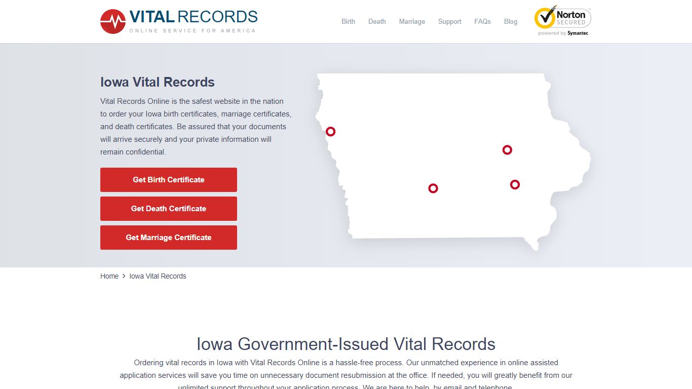 Iowa Vital Records - Vital Records Online